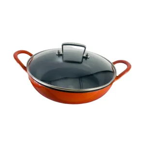 26cm Lightweight Non-stick Barbeque Pan with Lid W26-001