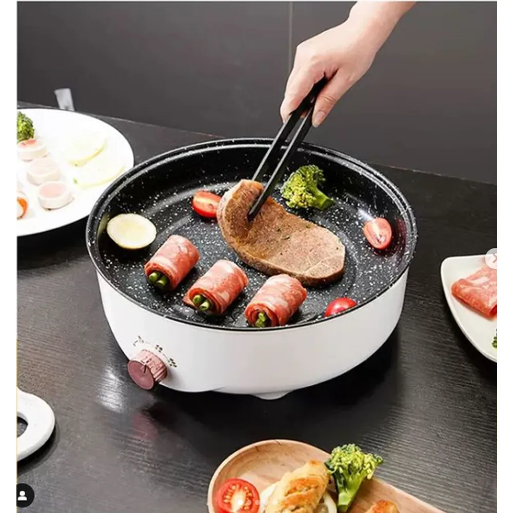 30Cm Easy To Clean Versatile Use Electric Frying Pan -Ja-115 White