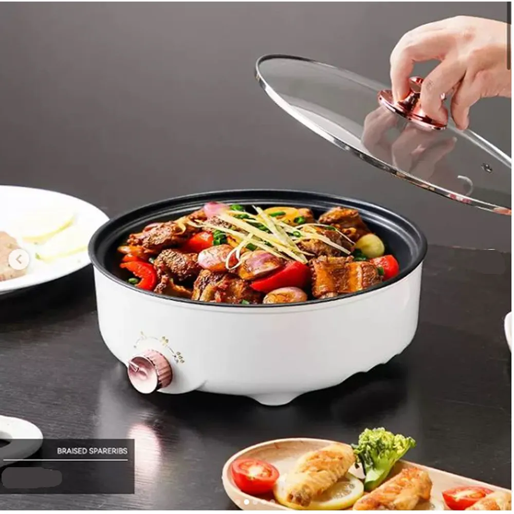 30Cm Easy To Clean Versatile Use Electric Frying Pan -Ja-115 White