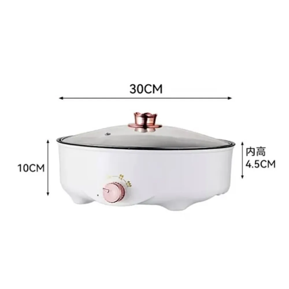 30Cm Easy To Clean Versatile Use Electric Frying Pan -Ja-115 White