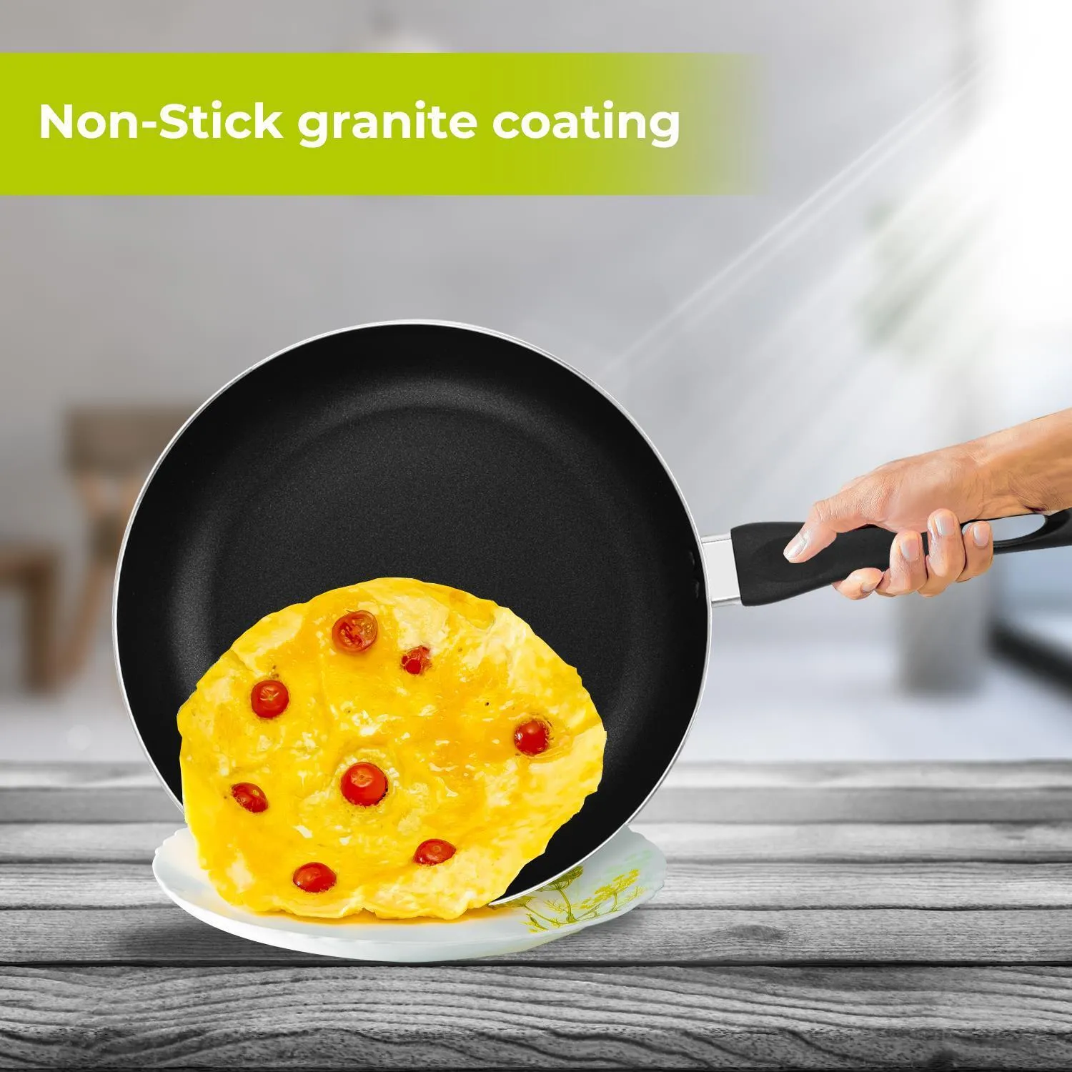 5-Layer Lightweight Non-Stick Frying Pan (22cm-32cm)