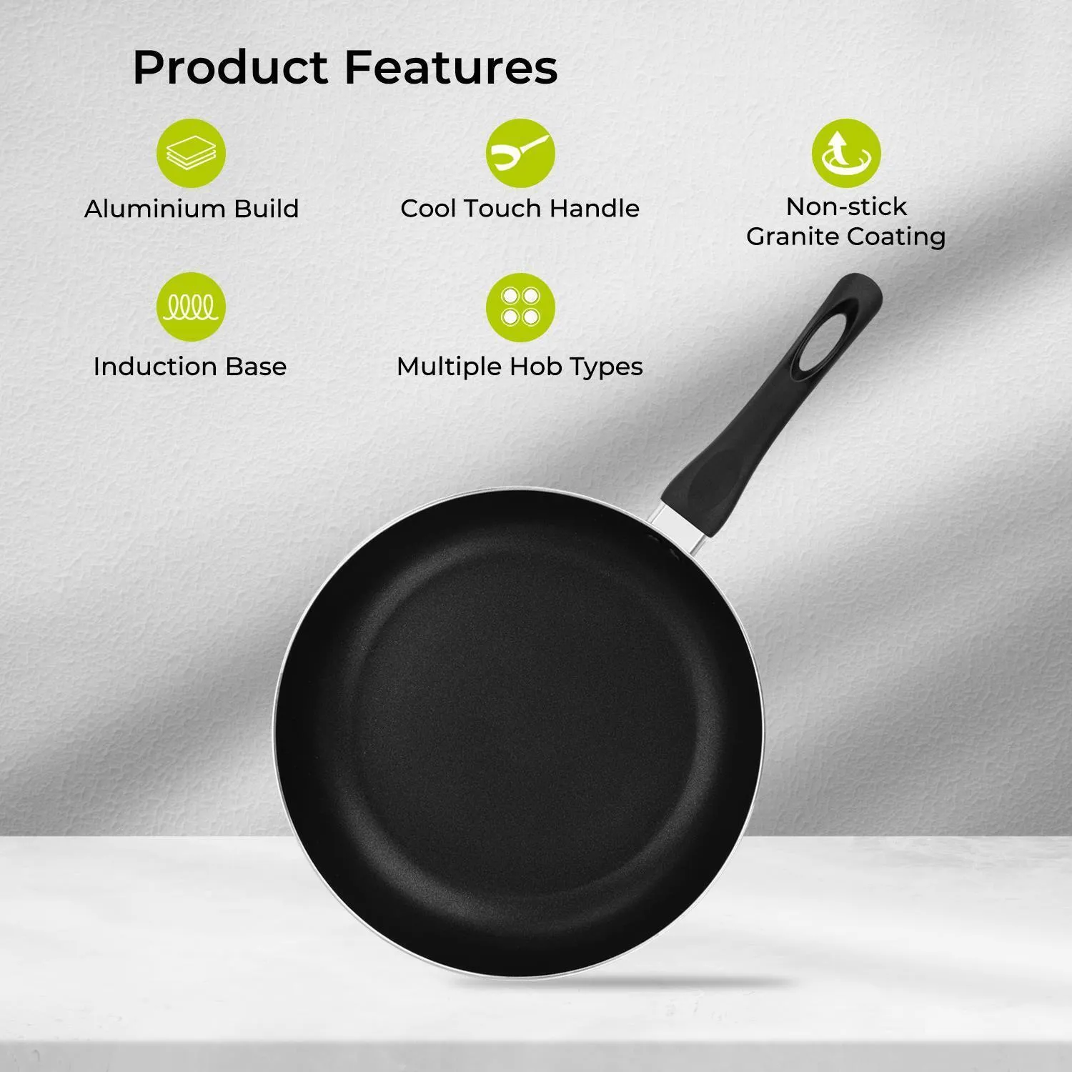 5-Layer Lightweight Non-Stick Frying Pan (22cm-32cm)