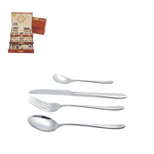 Arshia Silver Matte Cutlery 133pc Set