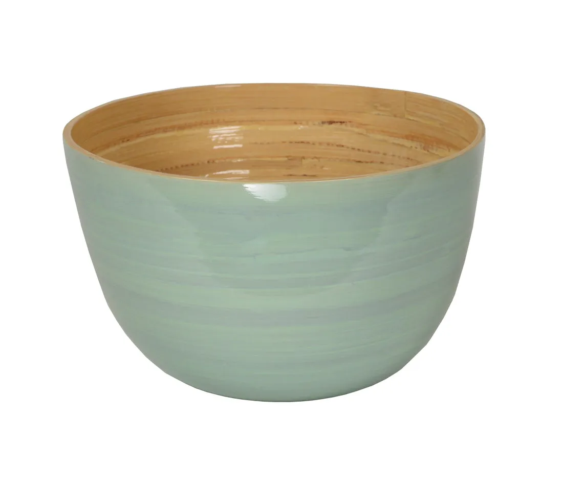 Bamboo Mixing Bowl - Ice Blue