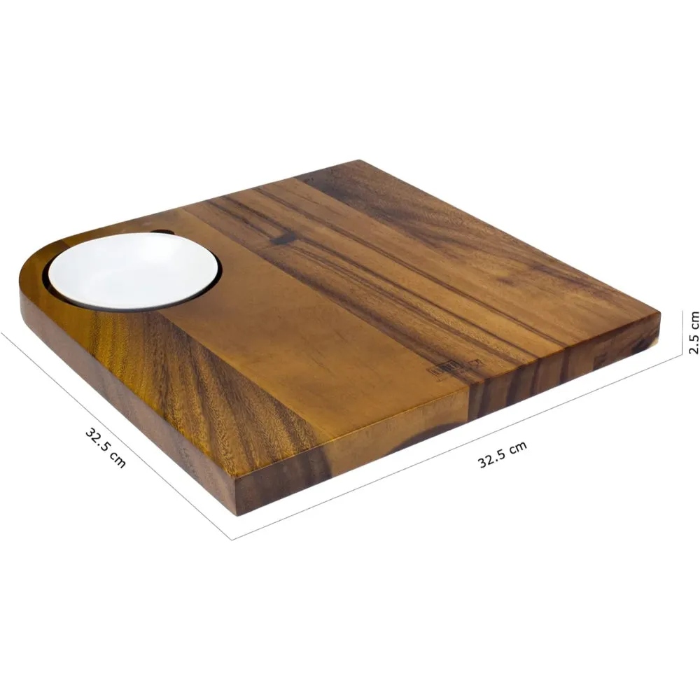 Billi Square Board W/Ceramic Bowl