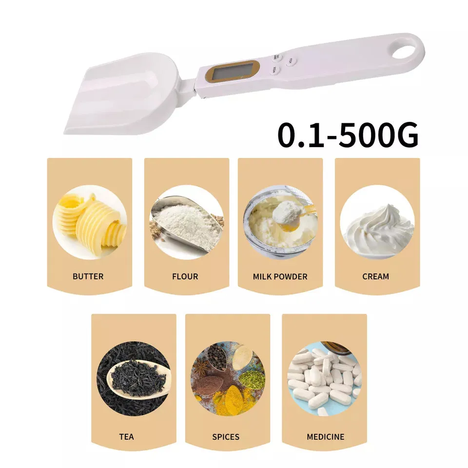 Digital Scale Spoon, Electronic Weighing Measuring Cup for Portioning Spices