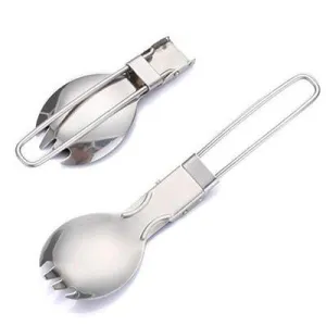 Foldable Stainless Steel Spork Travelling Cutlery