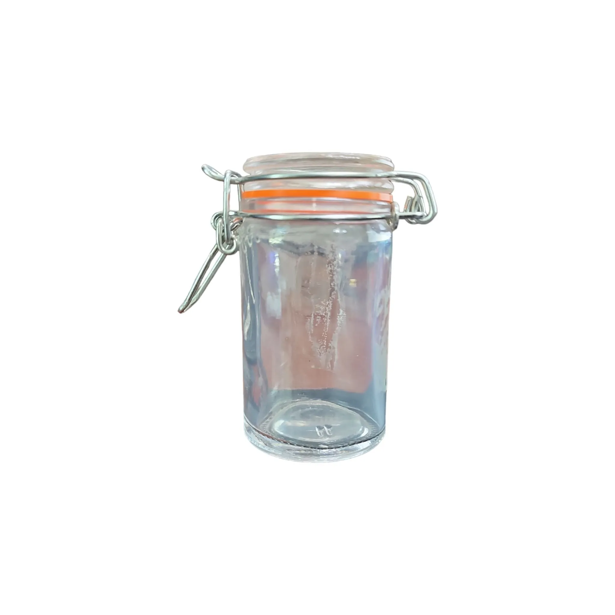 Glass Canister Jar with Swing Clip Lid 4x8cm with Lid Gl2484