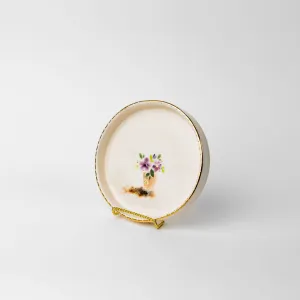 Hand painted floral plate