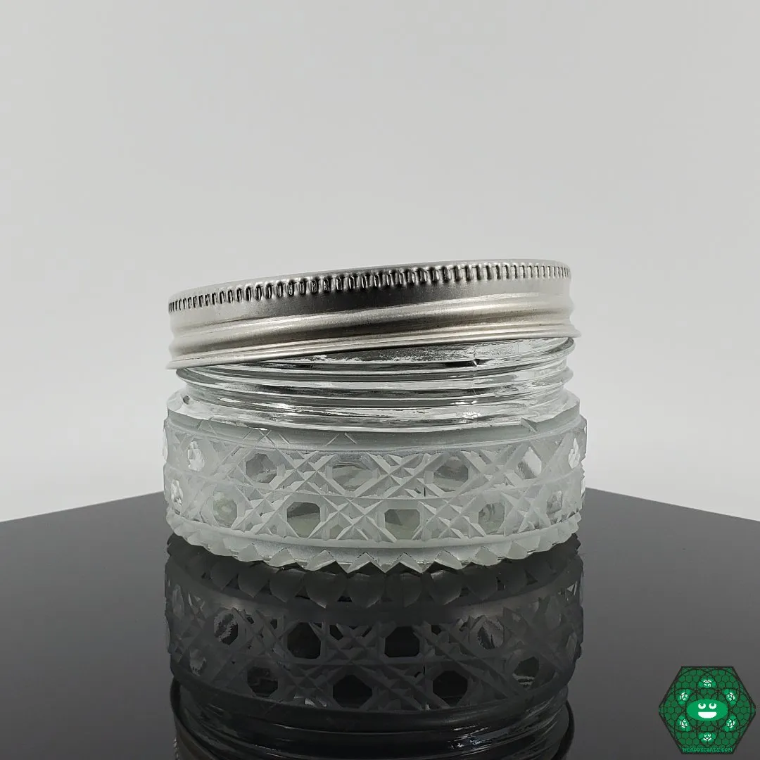 Hittite Glass Baller Jars - Handcrafted Glass Storage Jars with Airtight Seal