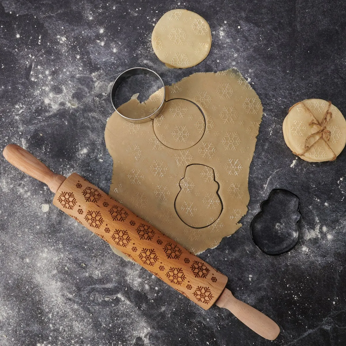 Holiday Baking Rolling Pin