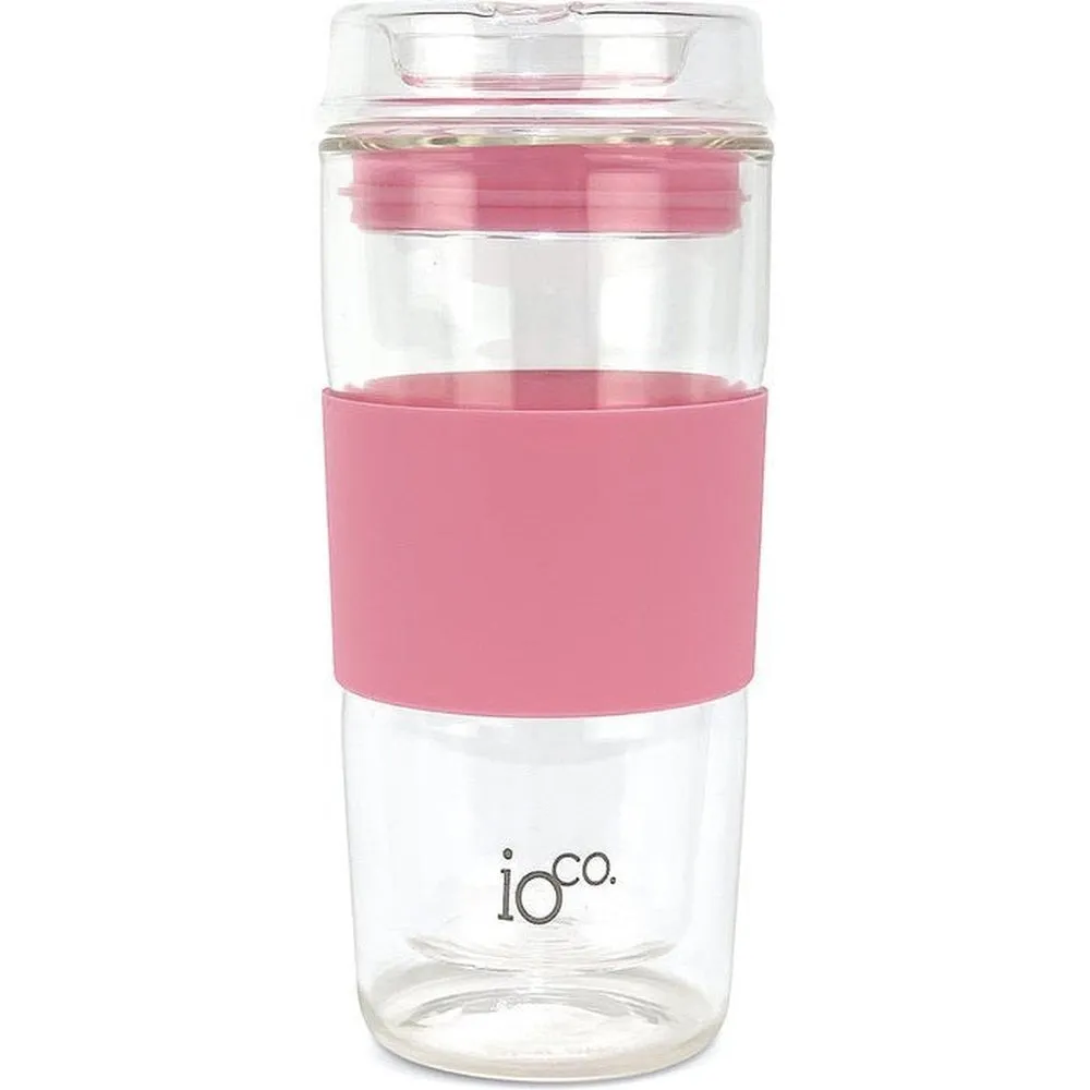 IOco 16oz Reusable Glass Coffee Cup