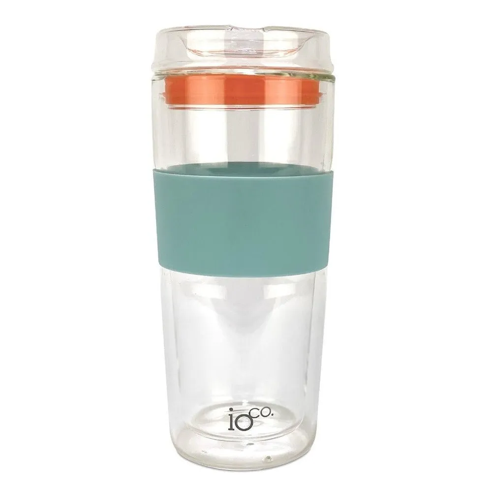 IOco 16oz Reusable Glass Coffee Cup