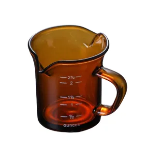 I.XXI Double Spout Milk Jug 70ml, Amber