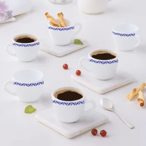 Larah by Borosil Jazzblue Cup Set