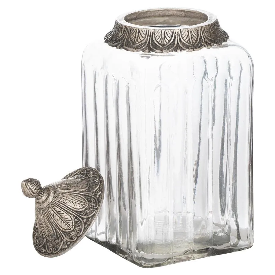 Large Etched Display Jar