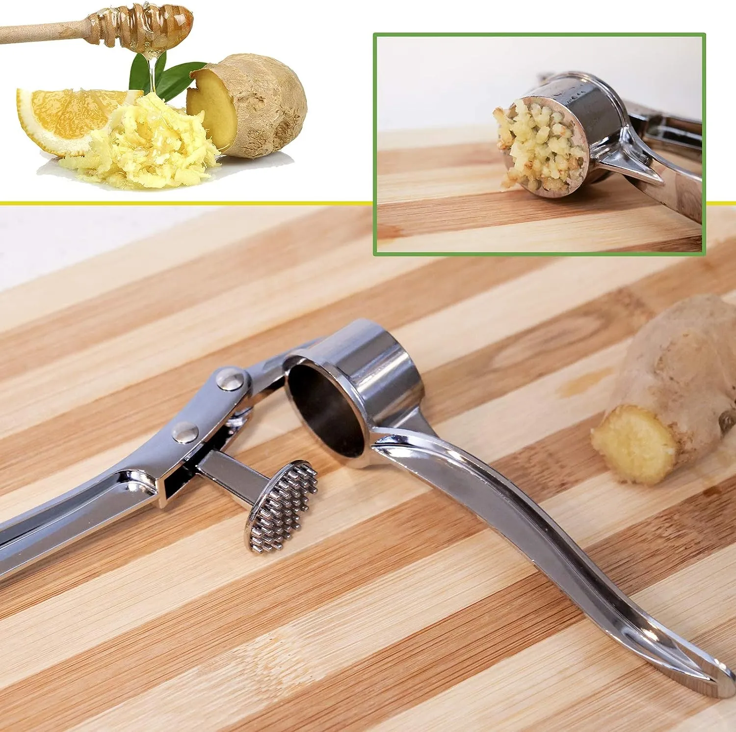 Manual Stainless Steel Garlic Press