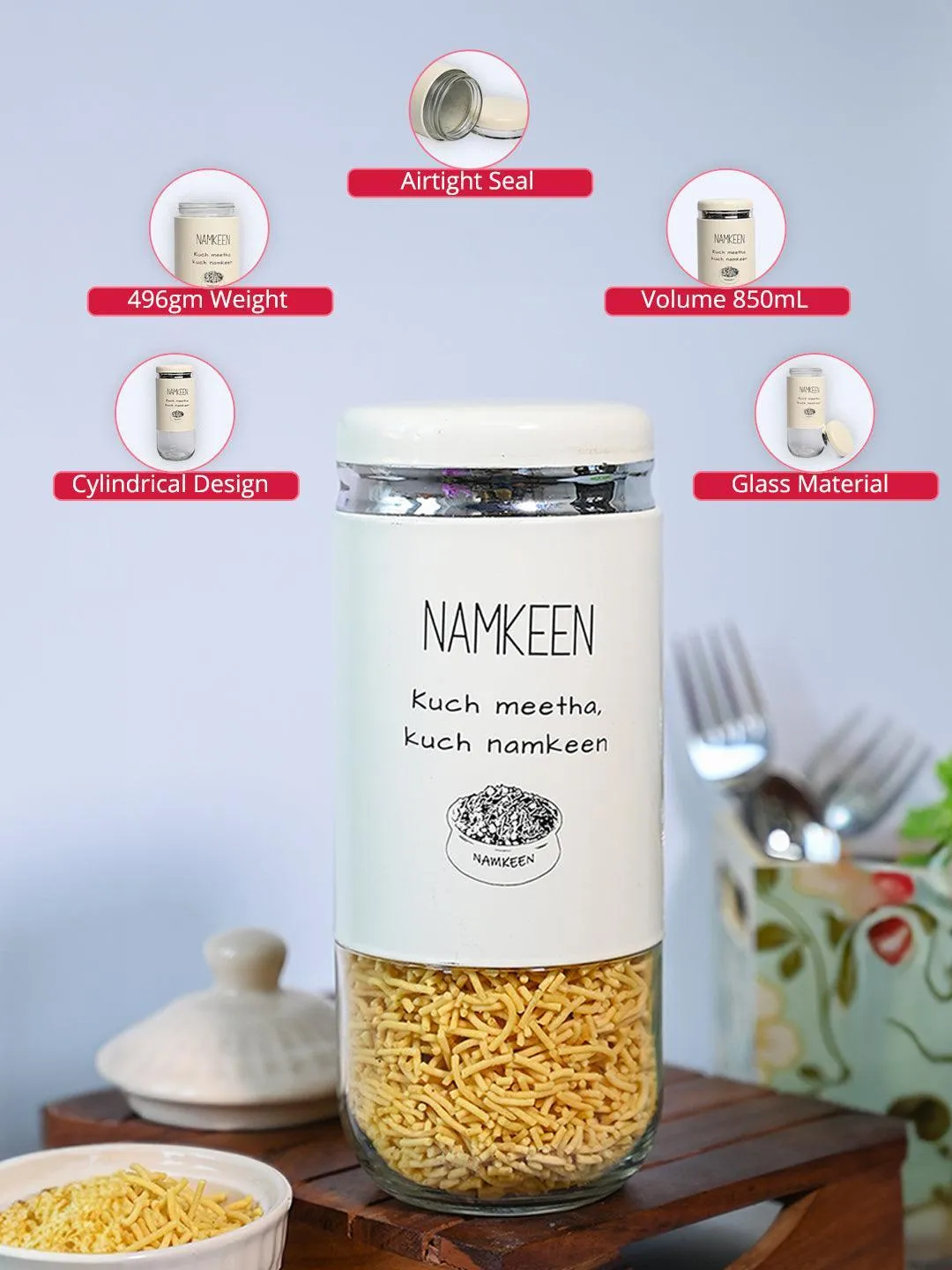 Namkeen Storage Jar 850Ml