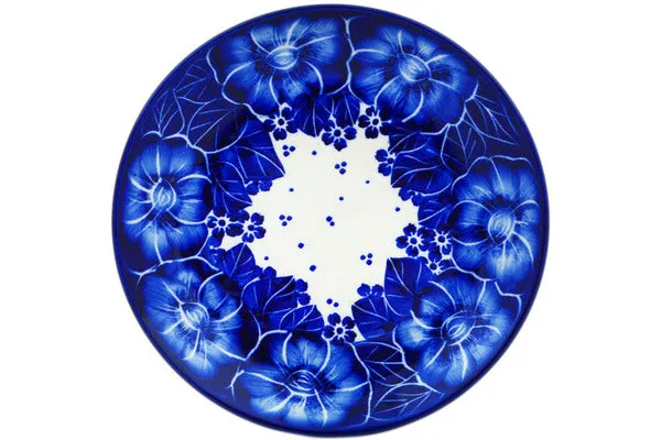 Polish Pottery 8" Plate Deep Sea Poppy