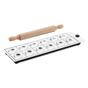 Ravioli Press with Mini Rolling Pin