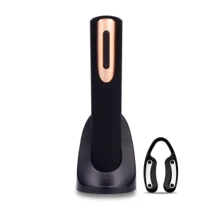 Rechargeable Electric Wine Bottle Opener Black Rose Gold Automatic Corkscrew Gift