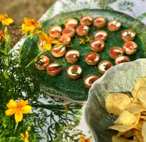 Round Pizza Plate Seaweed