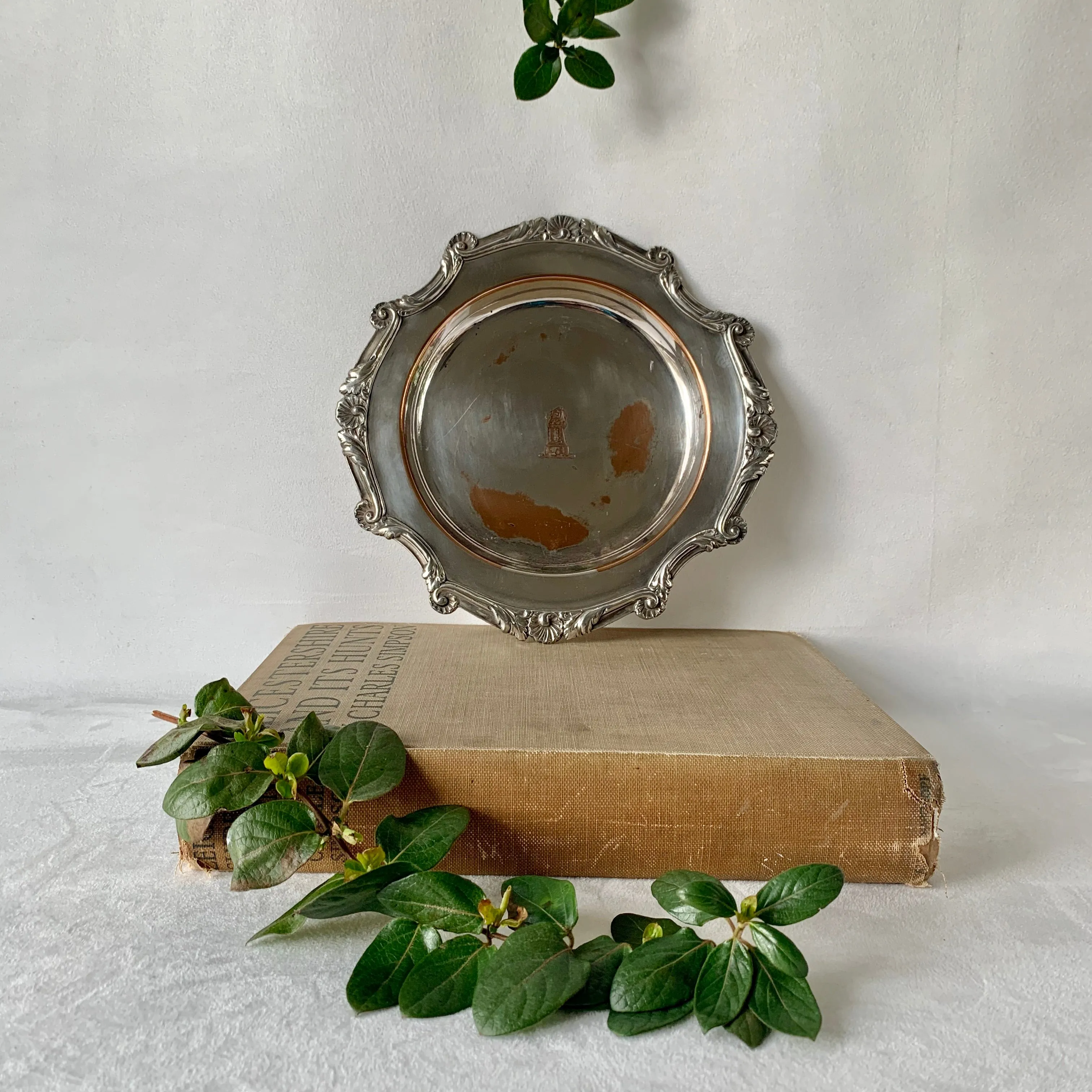 Silver plate serving tray