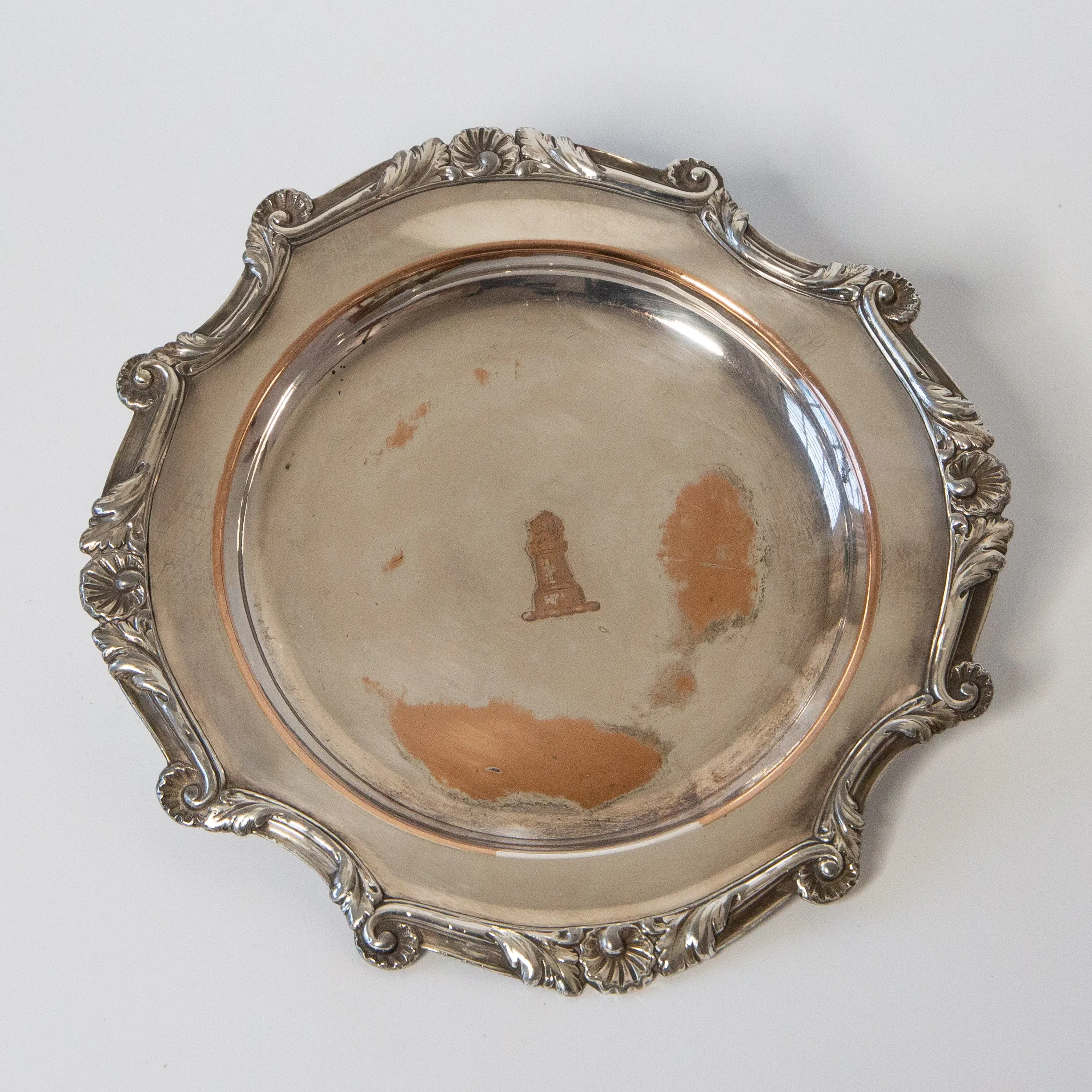 Silver plate serving tray