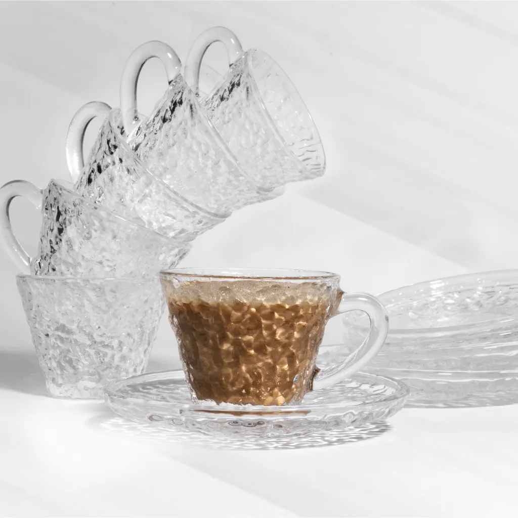 Sparkling Tea Time Cup & Saucer (12 Pieces set)