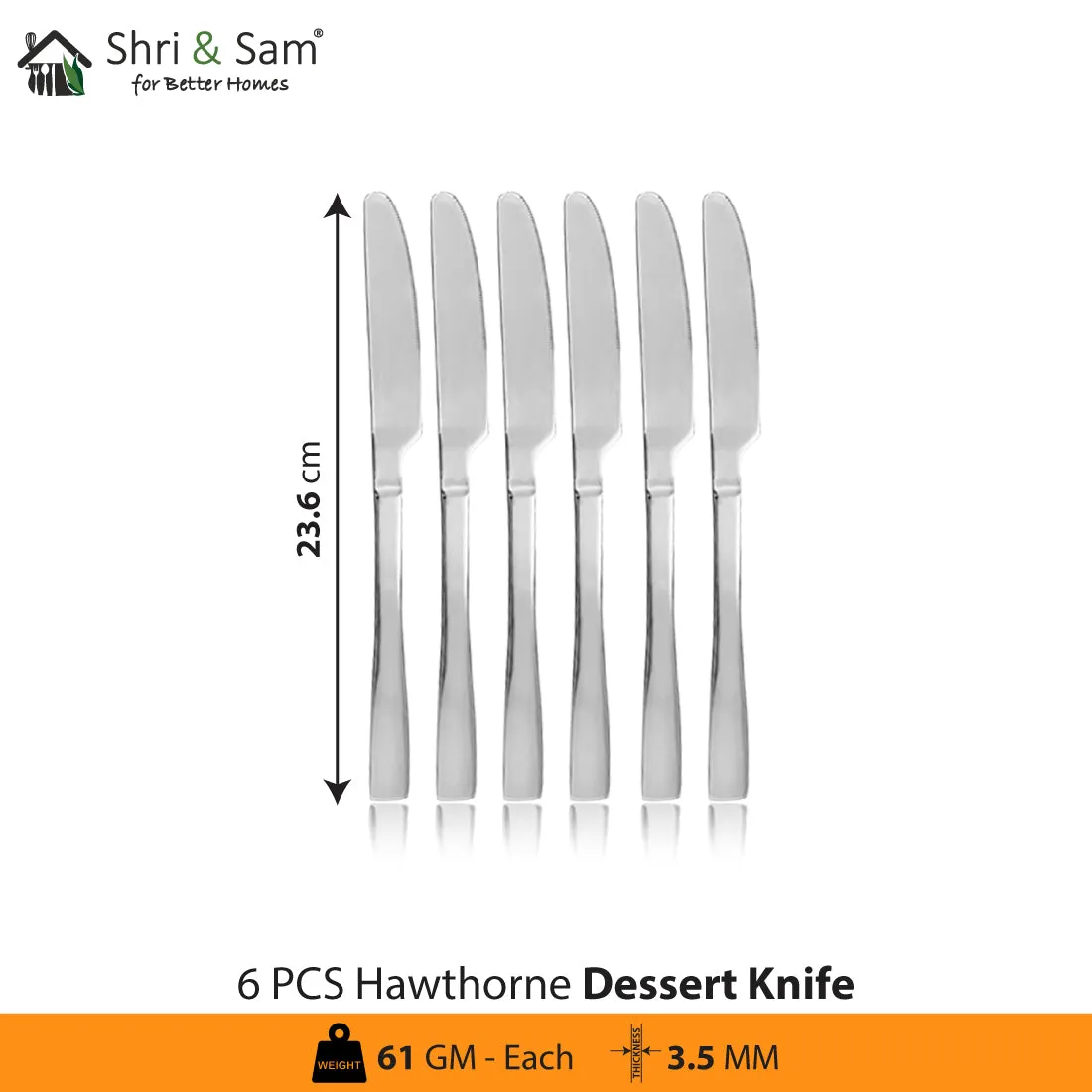 Stainless Steel 24 PCS Cutlery Set Hawthrone