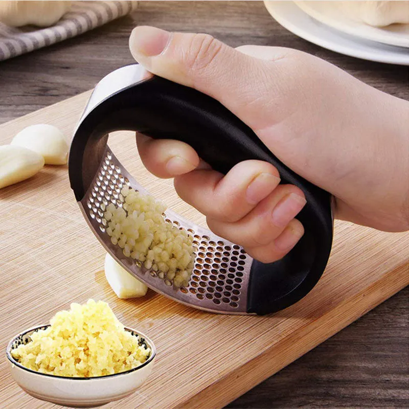 Stainless Steel Manual Kitchen Ginger Garlic Press Crusher