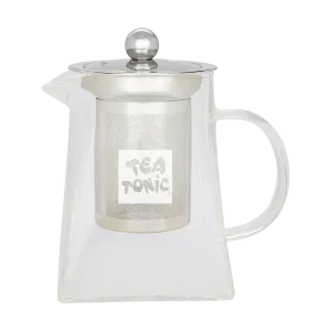 Tea Tonic Square Glass tea Pot 400ml