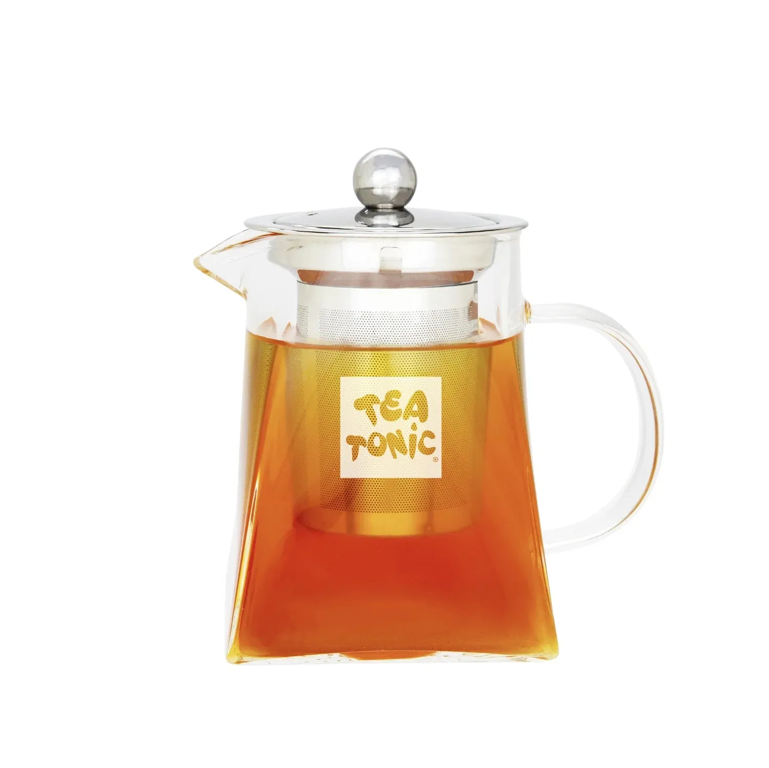 Tea Tonic Square Glass tea Pot 400ml