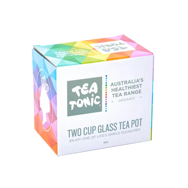 Tea Tonic Square Glass tea Pot 400ml