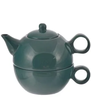 Teapot: 1 Cup Tea 4 Me Teapot - Green, 286ml/9.7 fl. oz