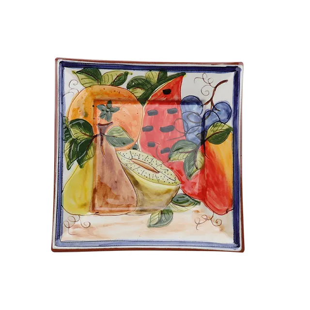 Tidbit Plate 18cm with Fruit motif