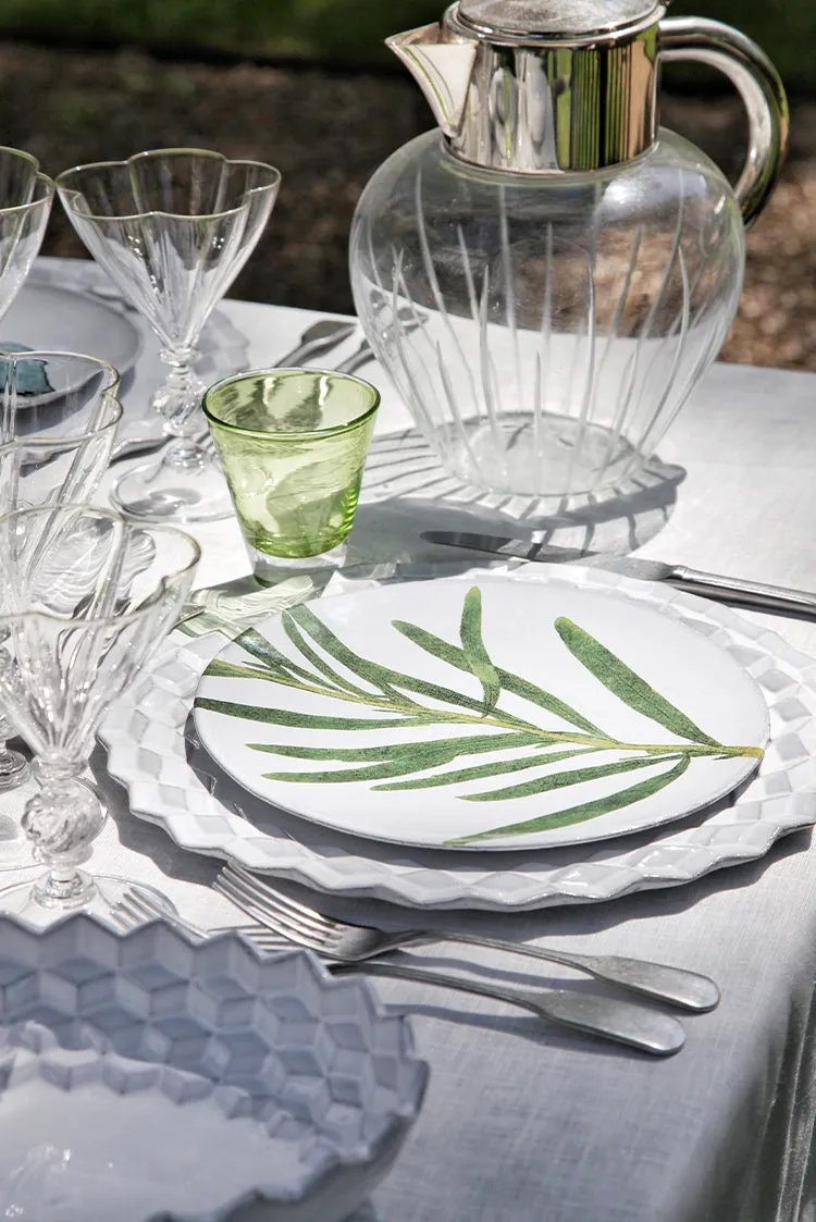 Tormentilla Leaf Plate by Astier de Villatte, 24cm