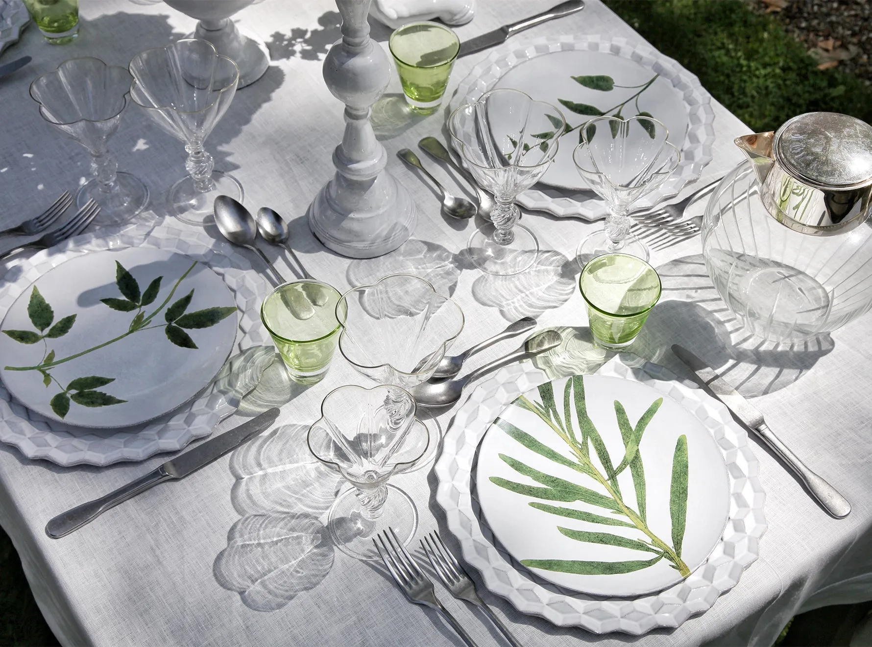 Tormentilla Leaf Plate by Astier de Villatte, 24cm