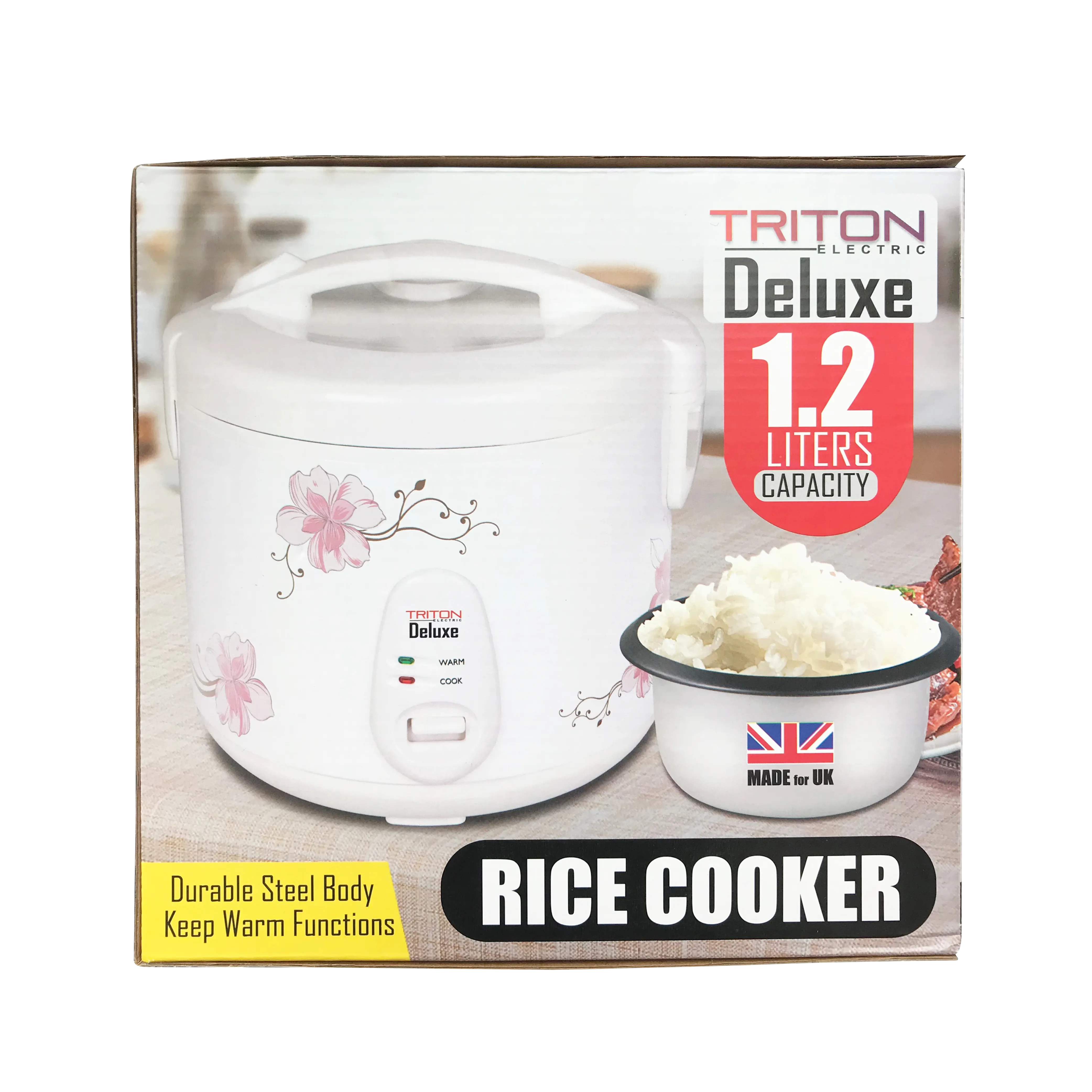 TRITON Deluxe Electric Rice Cooker - 1.2L