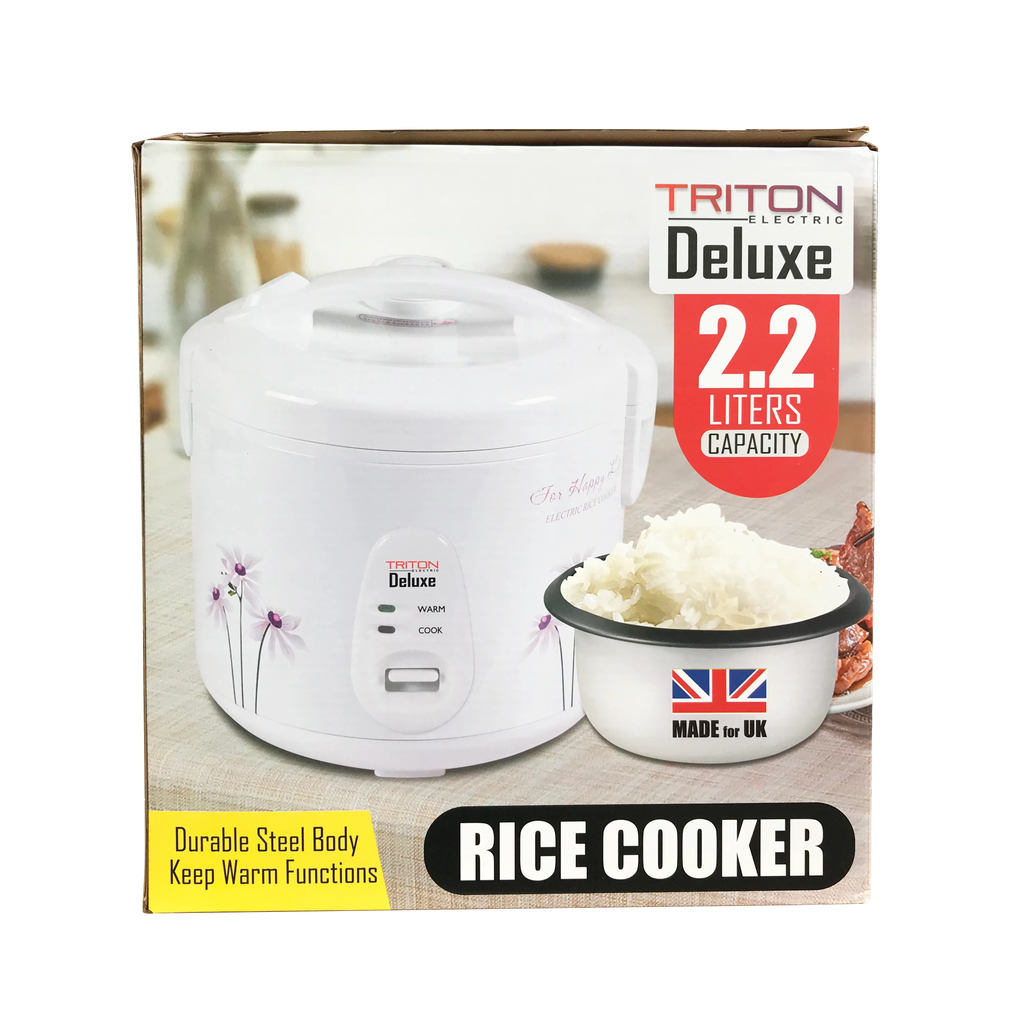 TRITON Deluxe Electric Rice Cooker - 2.2L