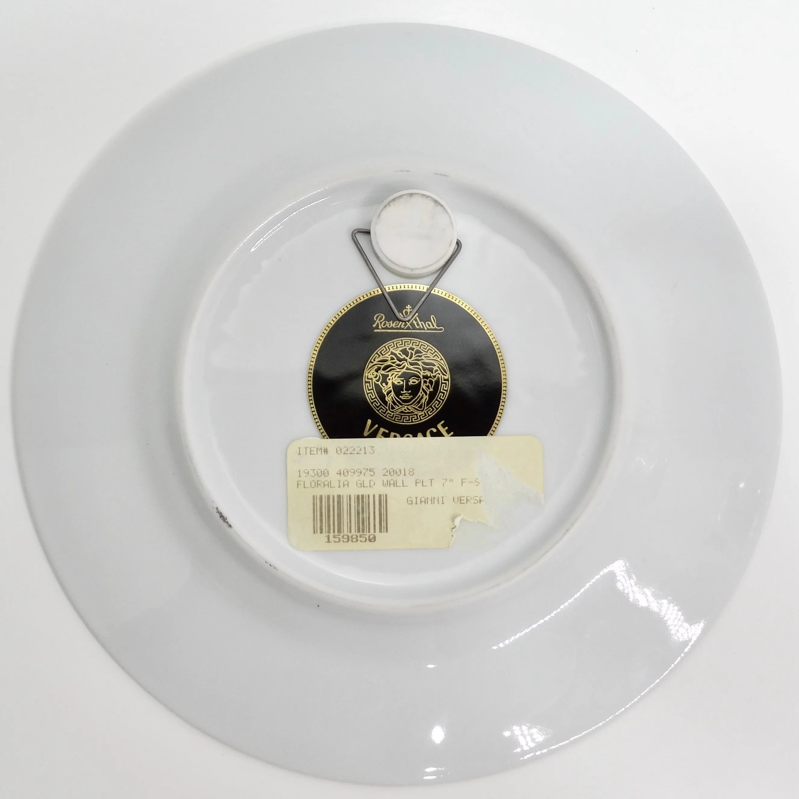 Versace Rosenthal 1990S Porcelain Floral Gold Plate