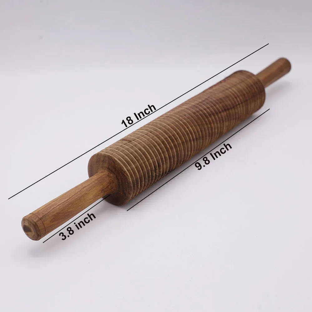 Wooden Rolling Pin Spaghetti Pasta Cutter 18Inch